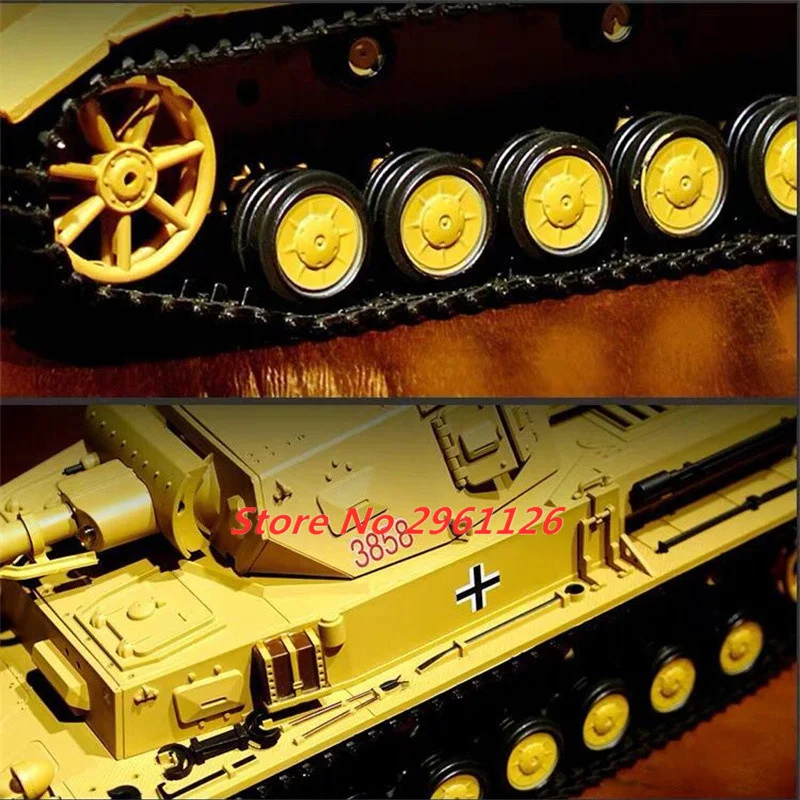 1: 16 Full Scale Firing Bullets Remote Control Tank Model 2.4G 100M Omnidirectional Driving Tracked Inducer RC Tank Car Model 5