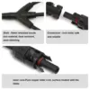 Solar Panel Y Branch 30A 1000V Electrical Solar Connector 30A 1000V Waterproof Solar 1 To 3 Solar Cable Wire Plug Tool Kit 4