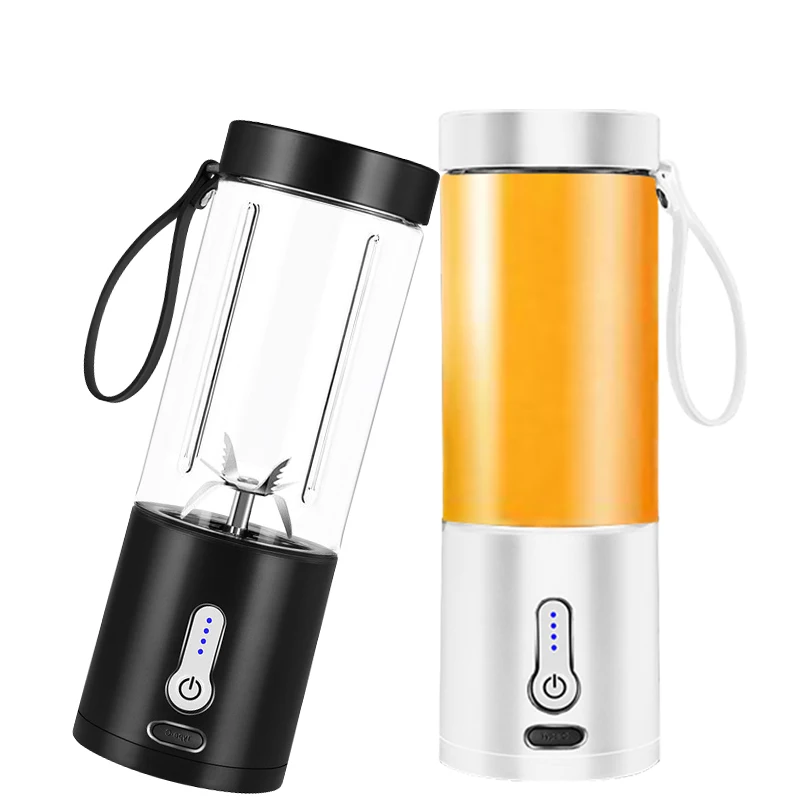 Mini exprimidor de frutas inalámbrico para el hogar, licuadora portátil de 6 cuchillas, recargable por USB, procesador de alimentos, Extractor de jugo