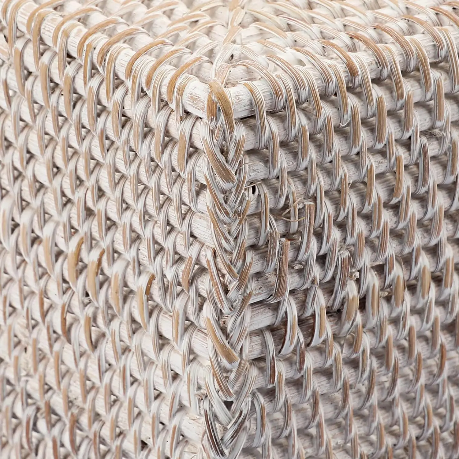 Rattan Nordic Square Tissue Boxes Storage Napkin Holder Paper Case Organizer Ornament Craft Desktop Tissue Holder Tissue Box 5