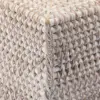 Rattan Nordic Square Tissue Boxes Storage Napkin Holder Paper Case Organizer Ornament Craft Desktop Tissue Holder Tissue Box 5