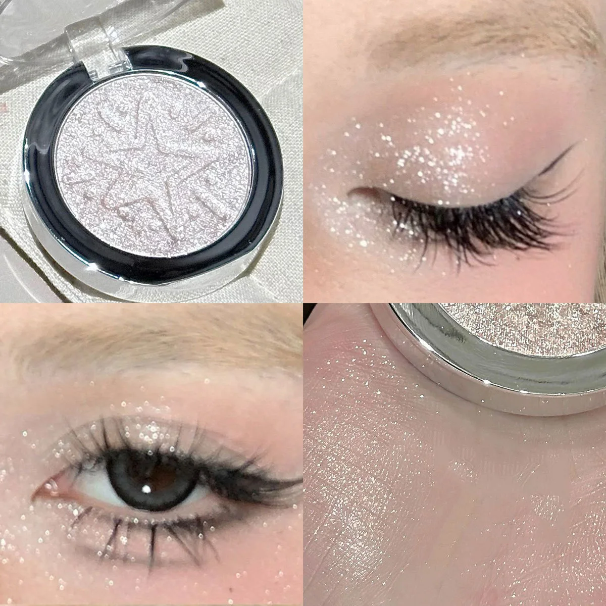Radiant Pink Glitter Shimmer Eyeshadow Highlighter