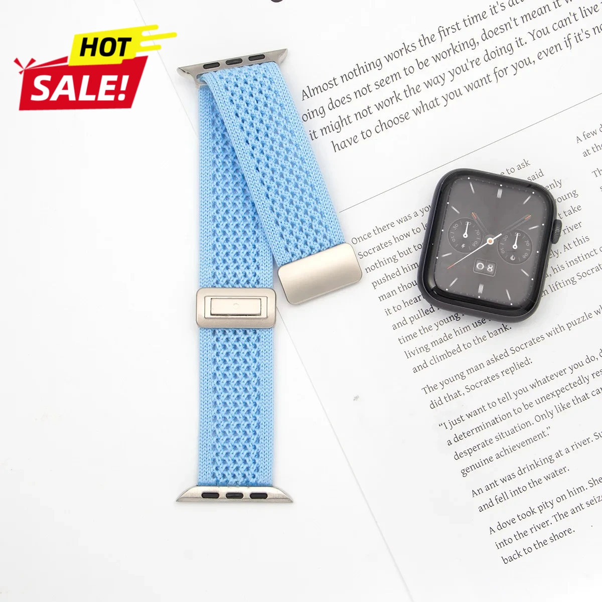 Breathable Braided Nylon Magnetic Watch Strap