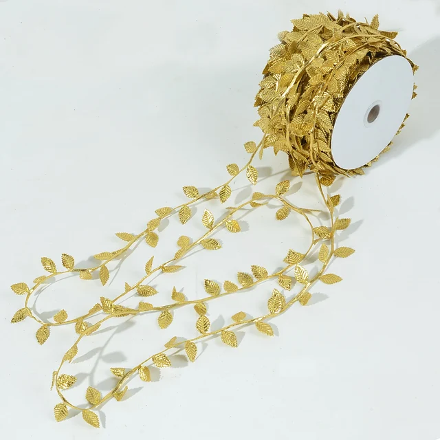 Artificial Gold Silk Leaf Vine 2