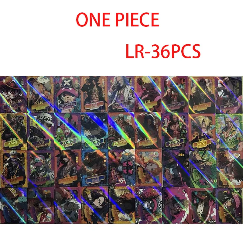 

Anime ONE PIECE Rare LR Reflections Flash Cards Luffy Nami Chopper Robin Zoro Toys for boys Collectible Cards Birthday Gifts