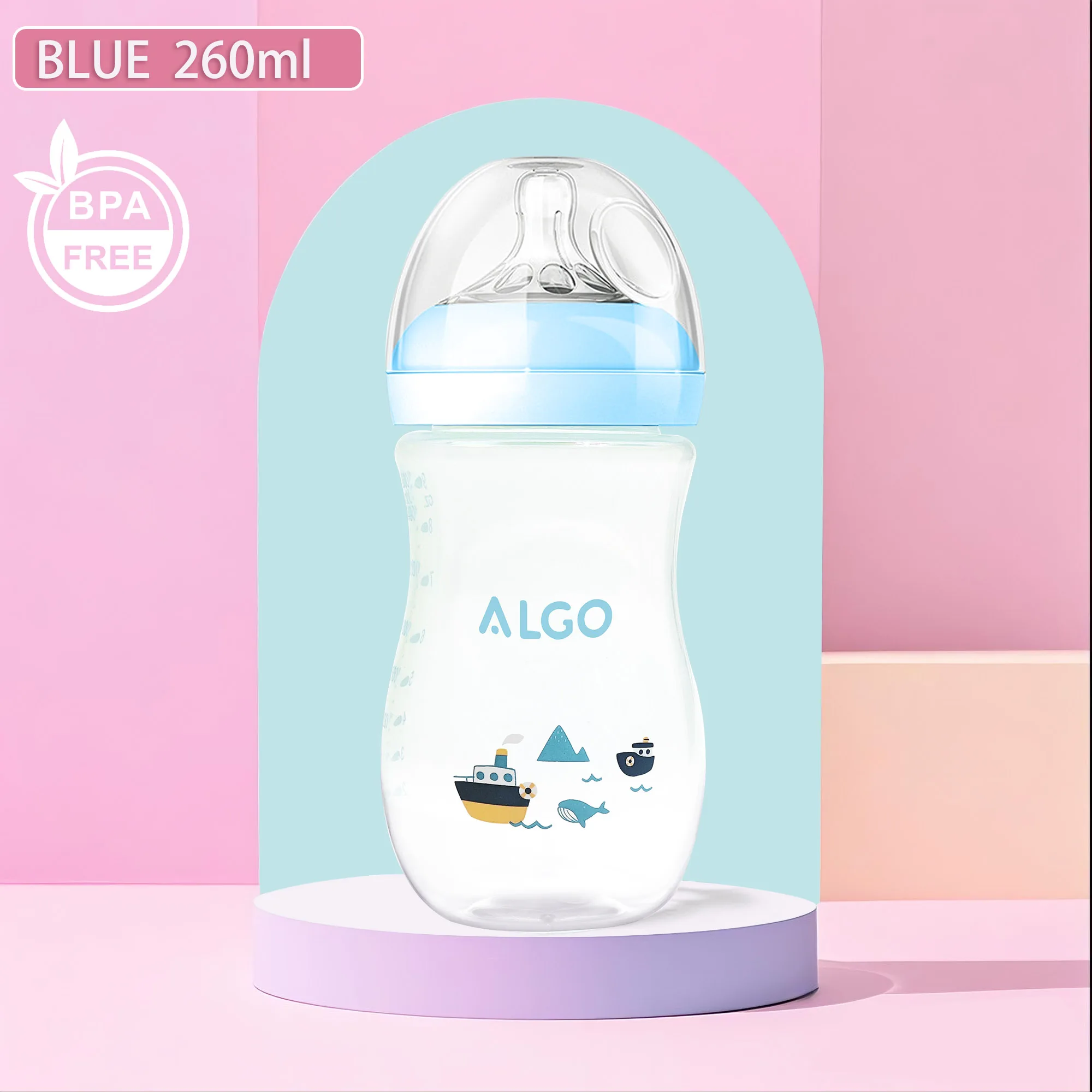 زجاجة أطفال لهاية البتلة 260/330 مل، مادة PP، مقاو...