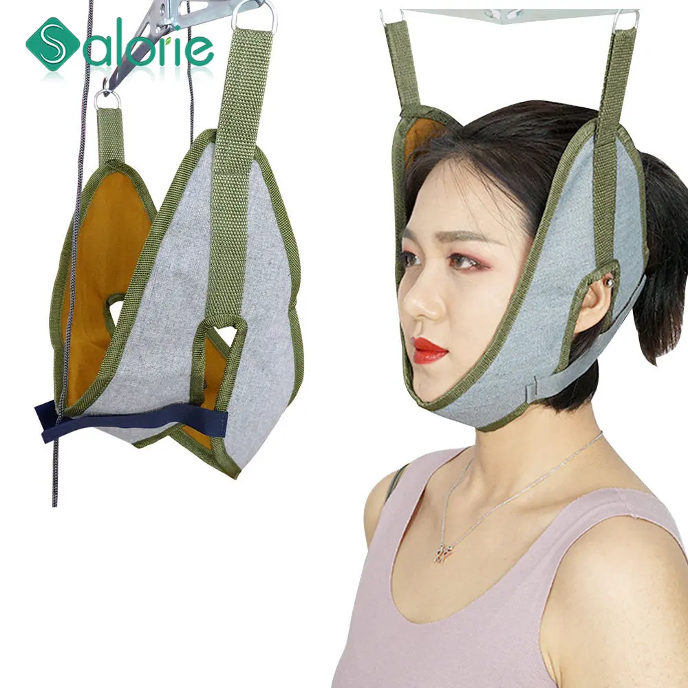 Cervical Traction Belt Neck Stretcher Band Vertebrae Recovery Neck Stretch Fixing Straps for Adult Children Health Care Therapy