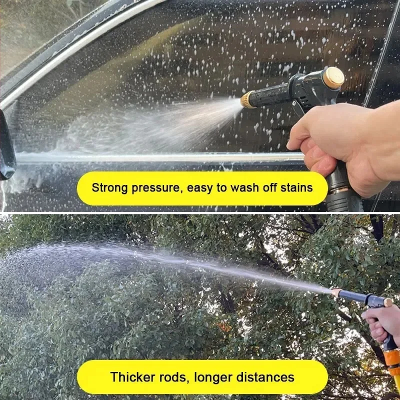 Pressure Washer Gun SEAMETAL-Pistolet nettoyeur haute pression canon &agrave; mousse arroseur de jardin pulv&eacute;risateur livres de voiture kit d'outils
