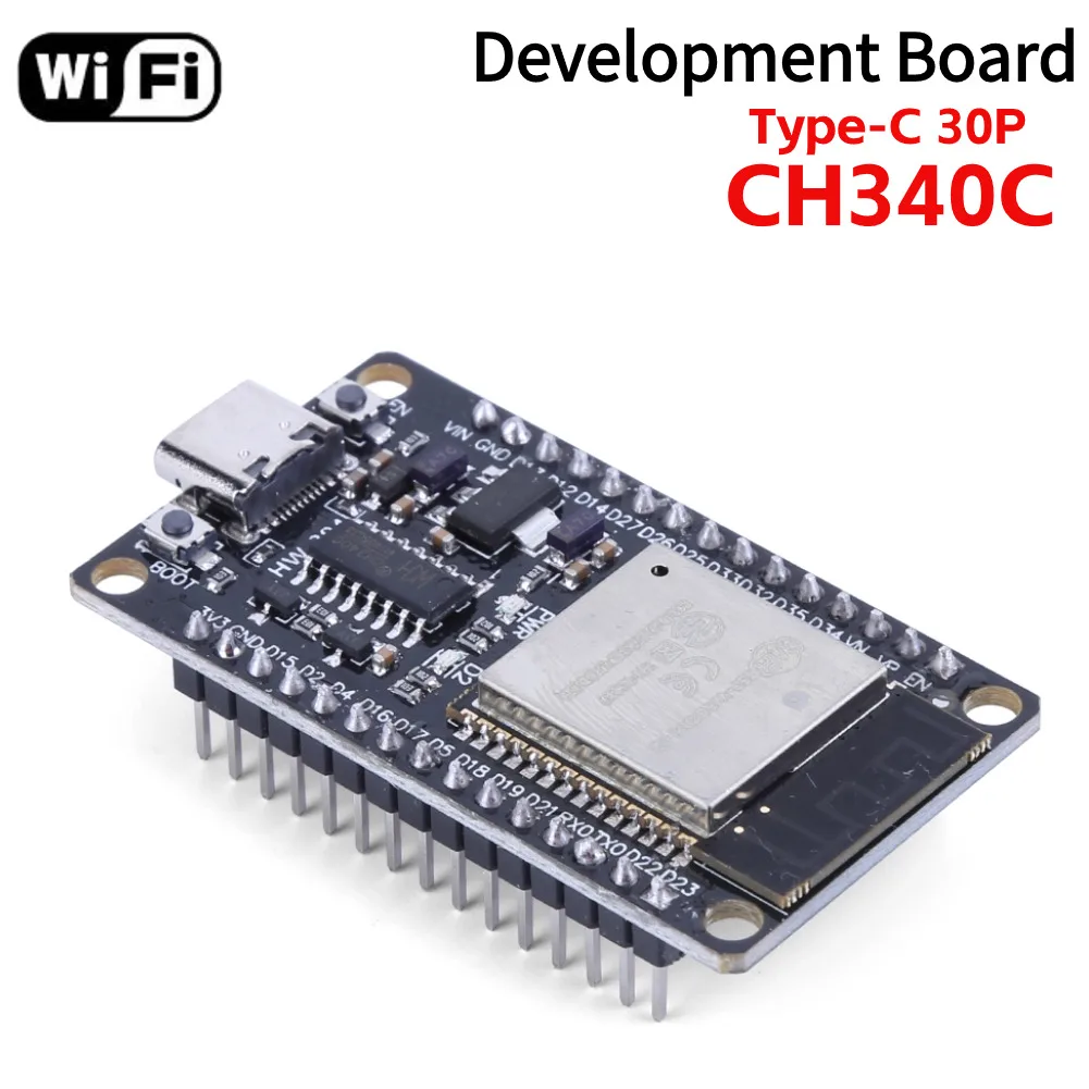 ESP-32S ESP-WROOM-32 ESP32 무선 WiFi 블루투스 모듈 초저전력 소비 듀얼 코어 타입 C/마이크로 USB 30핀 보드