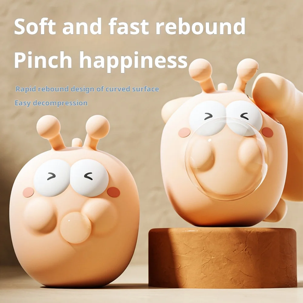 Cartoon Figure Bubble Blowing Decompression Toy for Children Pet Puffs Bubbles Pinch Artifact Soft Toys for Stress Relief - Bilde 4