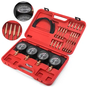 4-Gauge Motorcycle Carburetor Synchronizer Vacuum Balancer Kit 1