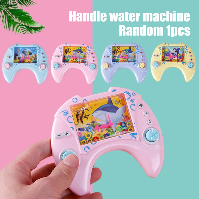 Juego De Anillos De Agua Portátil – Máquina Aqua Loop Clásica Sin Baterías Para Niños – Mejora La Coordinación Ojo-Mano – Estilo Graffiti Aleatorio
