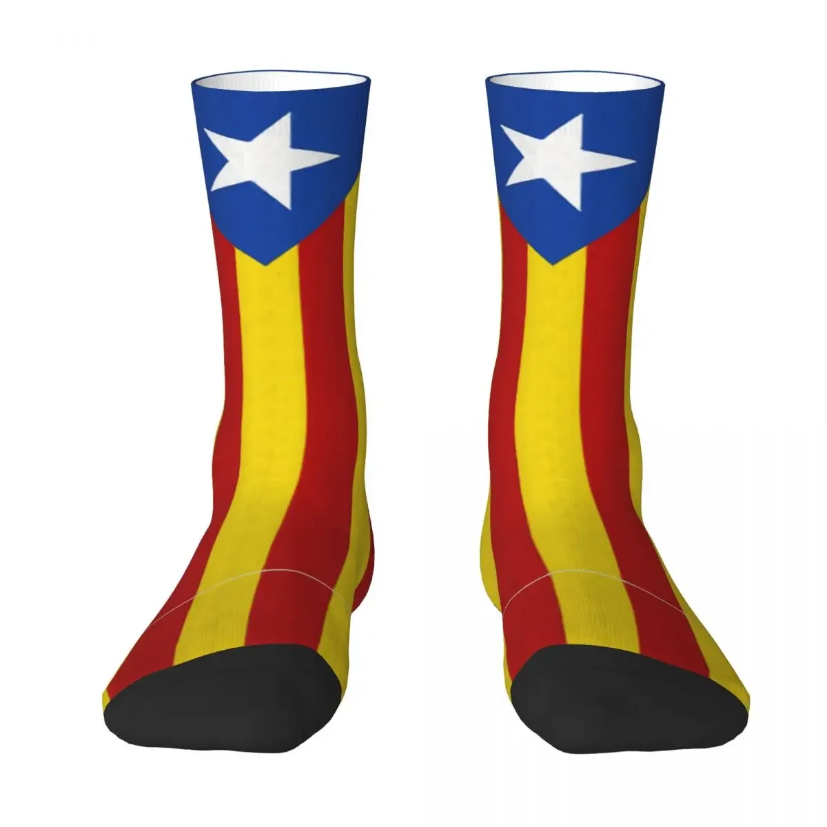 

Catalan Senyera Estelada Flag R209 Stocking Novelty The Best Buy Color contrast Infantry pack Humor Graphic Compression Socks