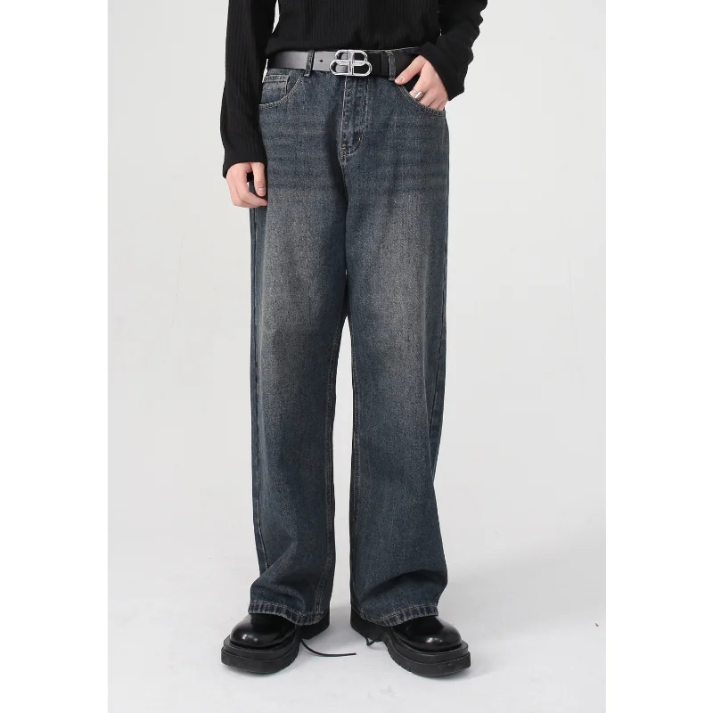 

Straight Washed Jeans Loose Men's Four Season New Product Korean Version Jeans