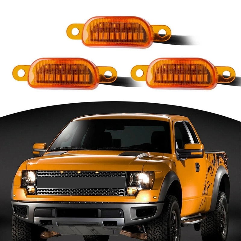 

3 шт., автомобильная решетка радиатора для Ford светодиодный F150 2014-2019
