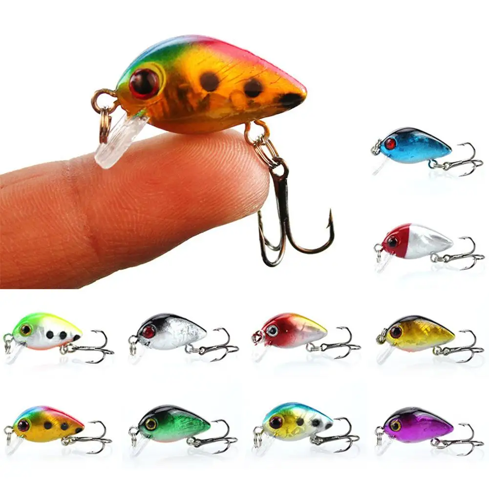 Balıkçılık cazibesi yem Mini Minnow 3cm/1.5g Wobblers krank yem 10 renkler yapay  yemler tatlısu tuzlu su balıkçılık Lures - AliExpress