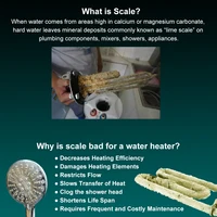 ALTHY IPSE Terminal Scale ยับยั้ง Water Softener System Descaler Anti Limescale & Hard Water สําหรับเครื่องทําน้ําอุ่นฝักบัวกรอง 5