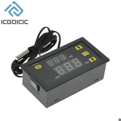 Digital Temperature Control LED Display Thermostat with Heat/Cooling Function, 20A Capacity, AC/DC Versatility (220V 1500W)