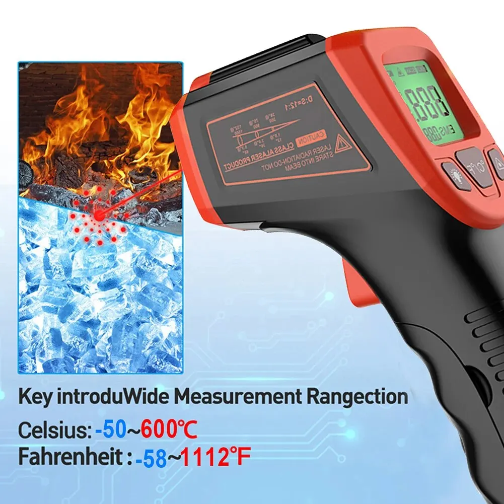 Infrared Thermometer 1 PC Kitchen Oil Warm Water Barbecue Baking High Temperature Measurement