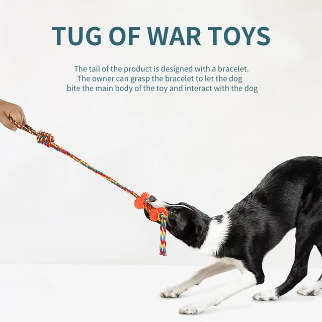 Tug-of-Floor Dog Toy for Aggressive Chewers Interactive Dog Toys tug of war  Toy