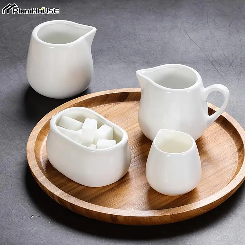 Milk Pots Pitcher Cup Ceramics Seasoning Jar Coffee Milk Froth Jug Sugar Container Cup Tableware Kitchen Tools Coffeeware