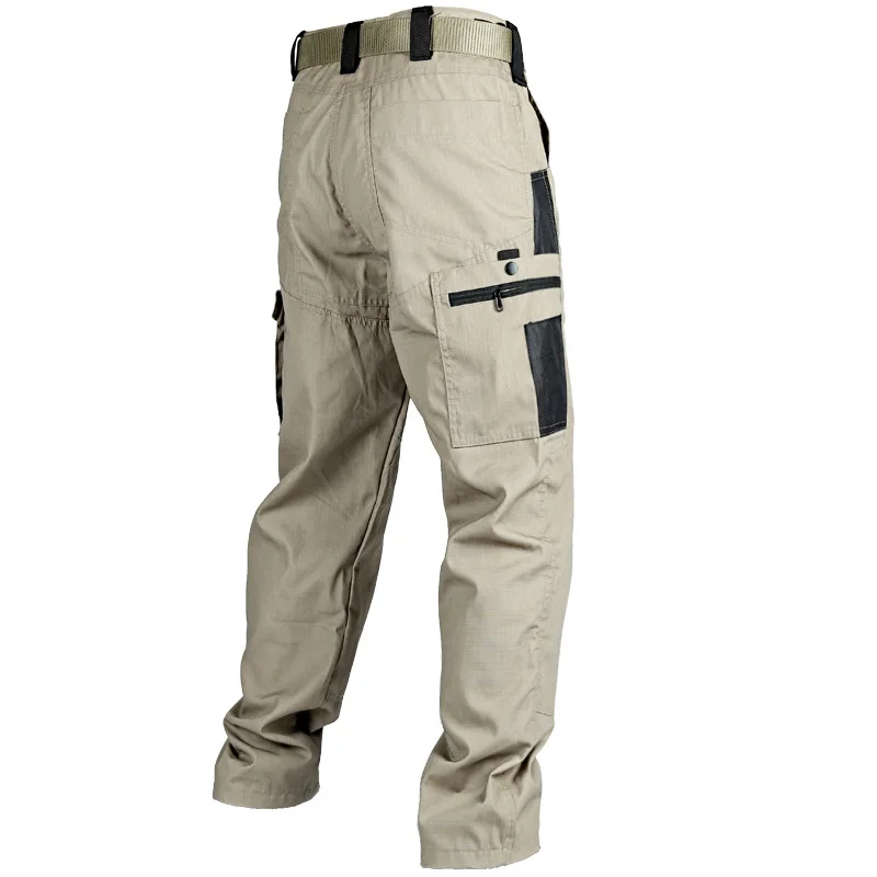 Men\'s Cargo Pants Multi Pockets Work Trousers Casual Tactical Pants Male Outwear Army Straight Autumn Spring Pants New