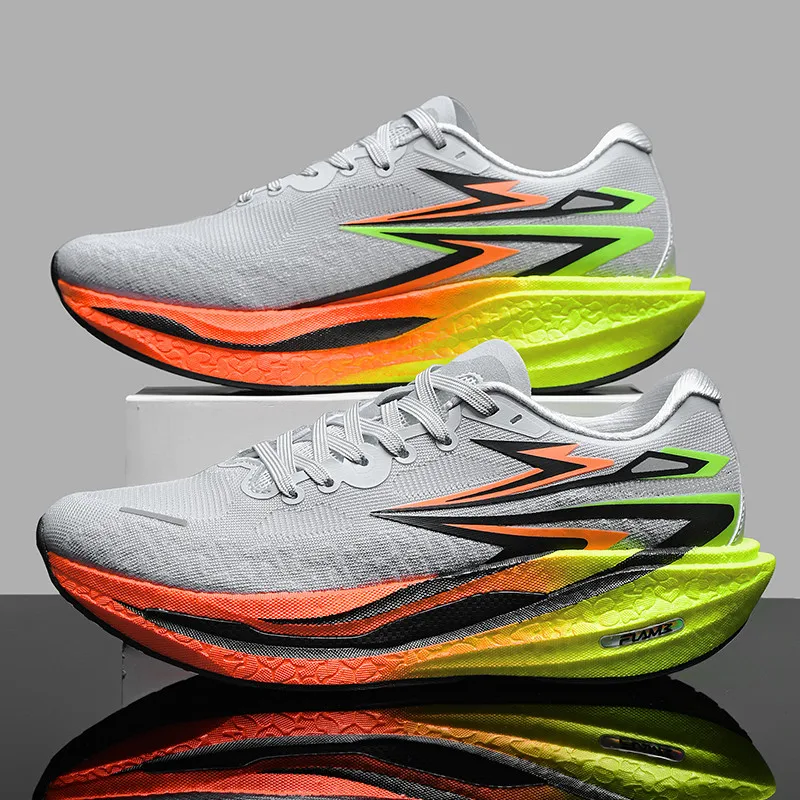 Running Shoes Men Sneakers Running Sneakers Men Lightweight Breathable Non-Slip Wear-Resistant Soft Gym Jogging Shoes Comfort Marathon Sport Shoes for Man