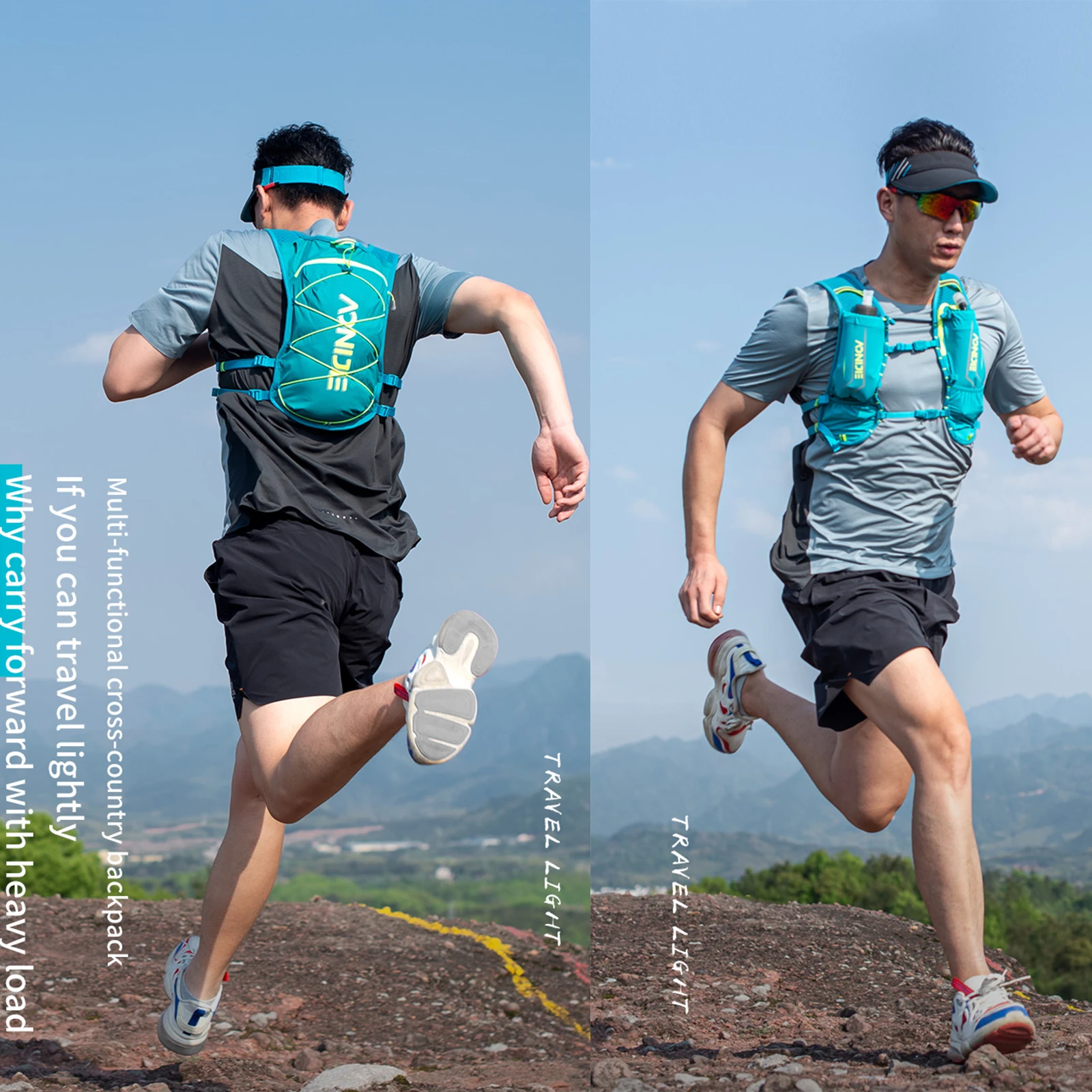 AONIJIE Outdoor Sports Cross-country Backpack Running Hydration Pack Rucksack Vest Bag 3 Colors