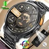 LIGE 1.85"HD Screen Outdoor Sport Smartwatch Men Heart Rate Flashlight Watch 730mAh Battery Waterproof Wireless Call Smart Watch 1