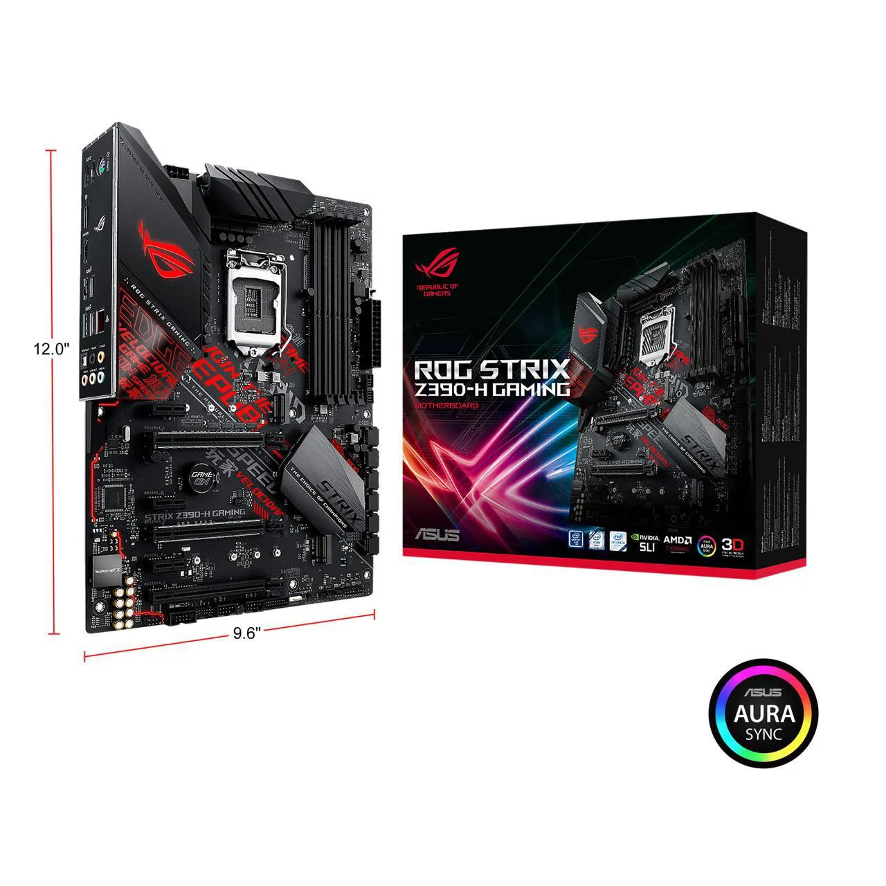 Scheda Madre Da Gioco Lga 1151 Asus Rog Strix Z390-F Ddr4 Intel 8Th 9Th-Gen I9 I7 I5 I3 128Gb Rgb Crossfirex Z390