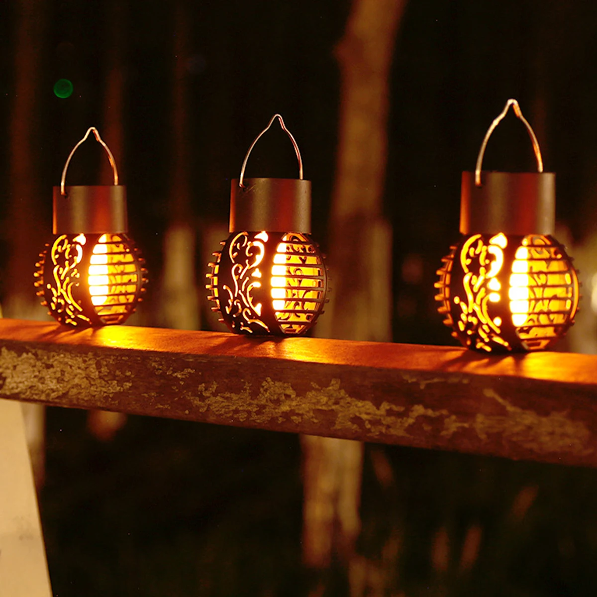 Bola Vidrio Agrietado Nocturna Lámparas Solares Luna Para Jardín - Decoración Exterior Con Bola De Vidrio - 39 Pulgadas - Ángel Y Hadas Luz Hadas Metal