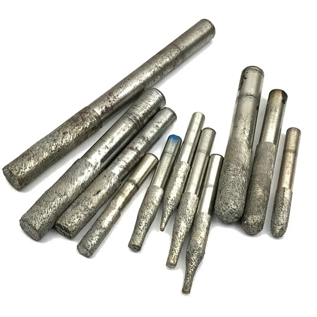 

Flat Head Tapered Sintering Diamond Tools Stone Router Bits CNC End Milling Cutters Granite Engraving Carving Slotting Scribing