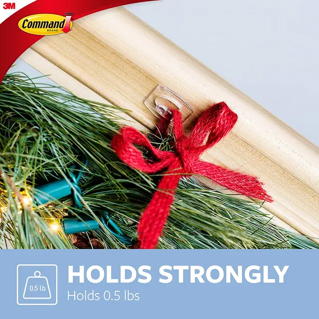 3M Command Clear Mini Hooks Damage-Free Hanging hook adhesive plastic hooks clear with command clear strips 3