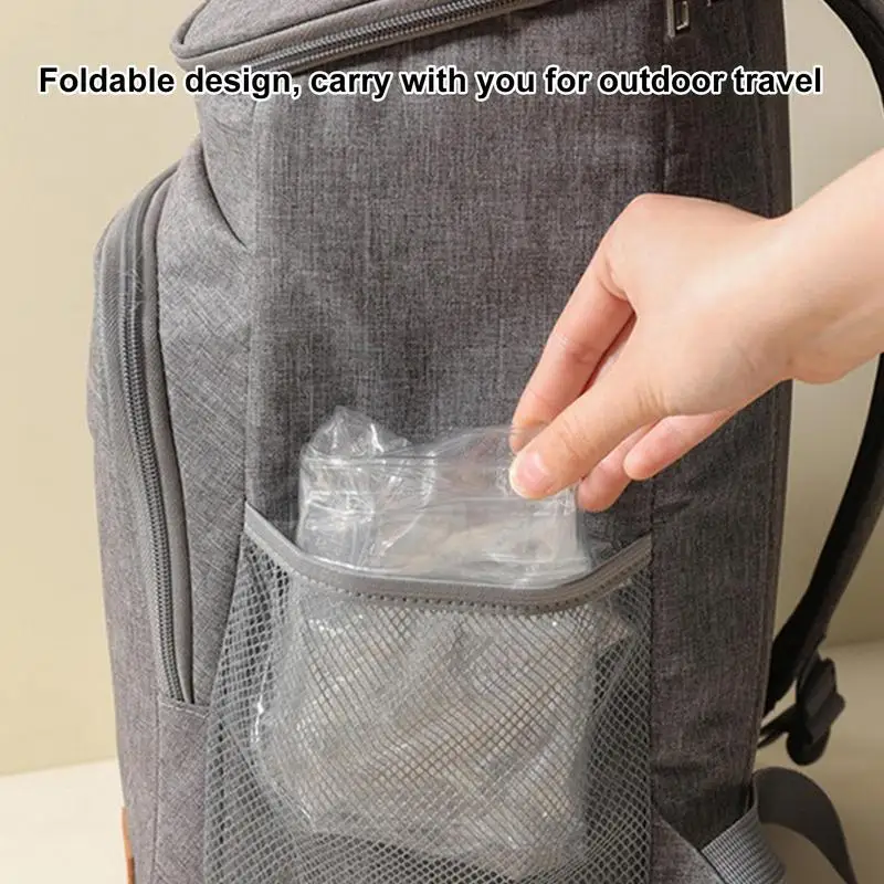 Foldable transparent Bucket Picnic Fruit Basket Portable Clear Water Basins Food Storage Container For Camping Hiking Fishing