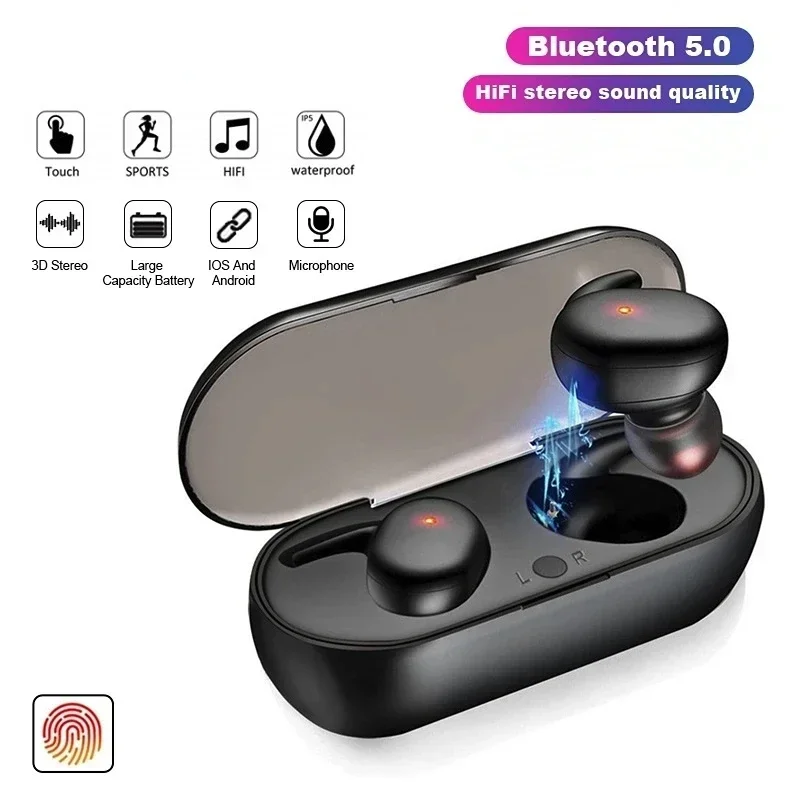 Cuffie Bluetooth Wireless Tws Cuffie Bluetooth Auricolari Wireless Stereo Riduzione Del Rumore In-Ear Cuffie Impermeabili