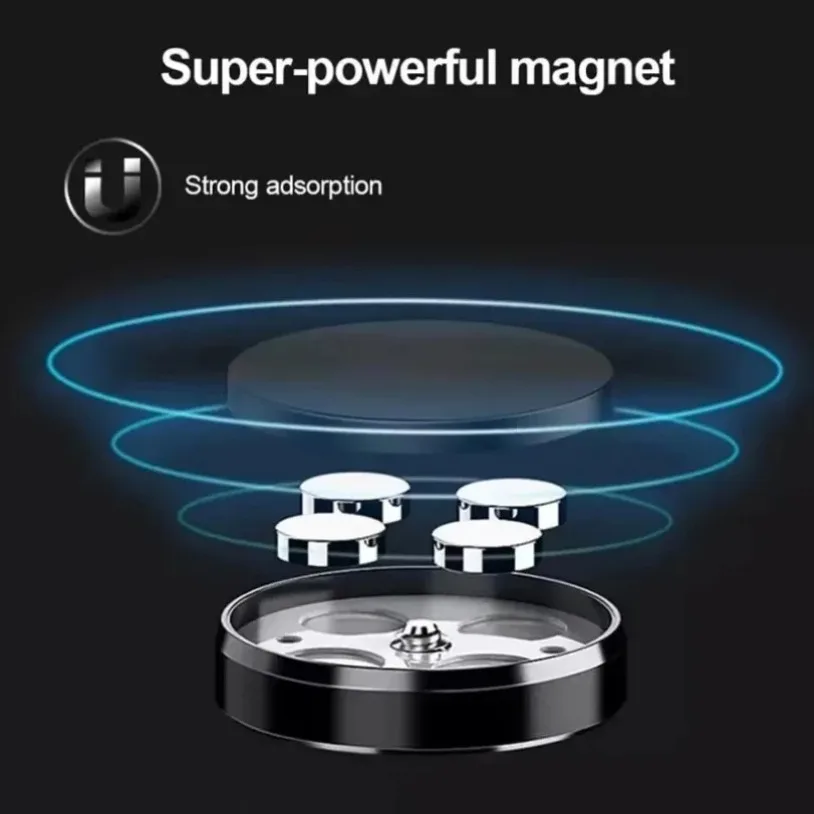 Universal Magnetic Car Mini Phone Holder Magnet Mount Stick Dashboard Wall Cell Bracket For Magsafe iPhone 17-12 Samsung Xiaomi