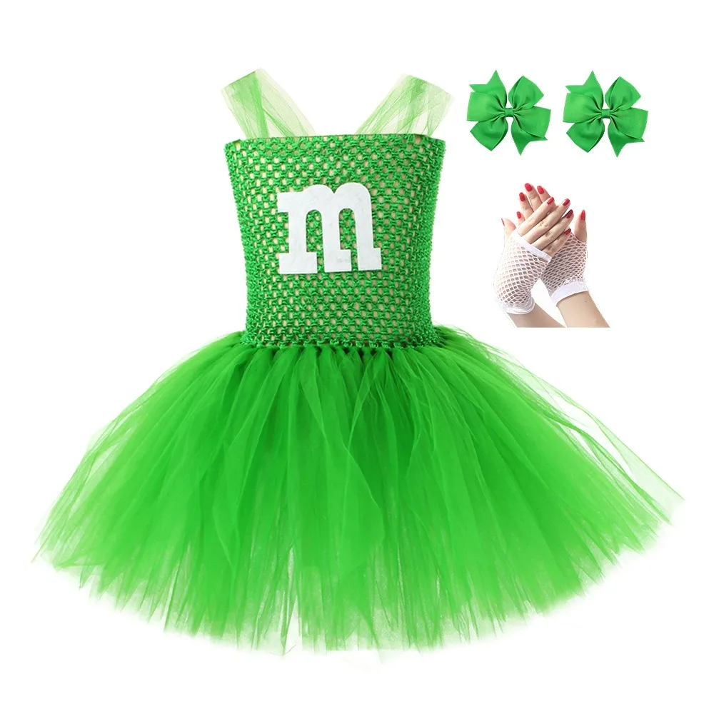 Letter M Halloween Costumes T-Shirt Tutu Skirts, Team Group T
