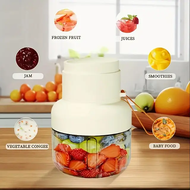 1pc Mixer Blender Mixing Juice Blender Multifunctional Handheld Electric Mixer For Juicing Camping Trips Fruit Drinks Home Sport 4