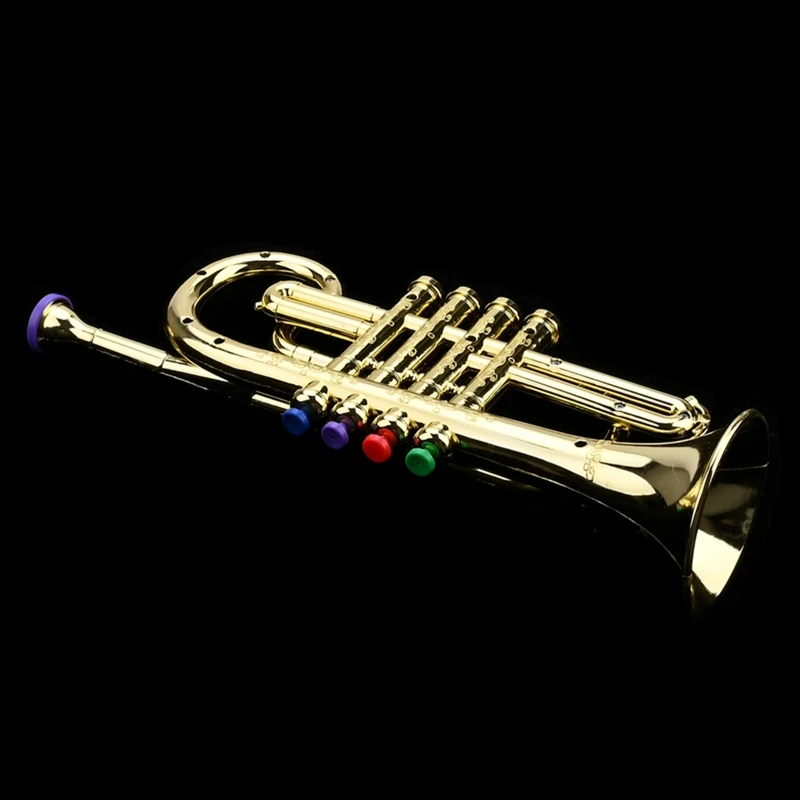 1Pcs Trumpet for Kids, Plastic Trumpet Toy Musical Instrument Toy Early Educational for Boys Girls 24BD