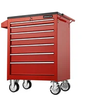 YyhcTool BoxHot Selling Black Tool Cabinet Heavy Duty Tool Box Roller Cabinet Professional Metal Garage Cabinet With Tools 1