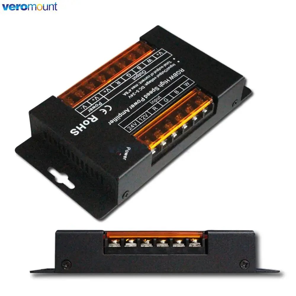 단일 색상 WW CW RGB RGBW RGBWW RGBCCT 스트립 조명용 LED 증폭기, DC 정전압 전력 리피터, 1/3/4/5CH, 5V, 12V, 24V