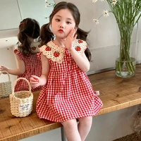 51166-d3fd29.jpg Girls Plaid Dress (Vintage Collar Design)