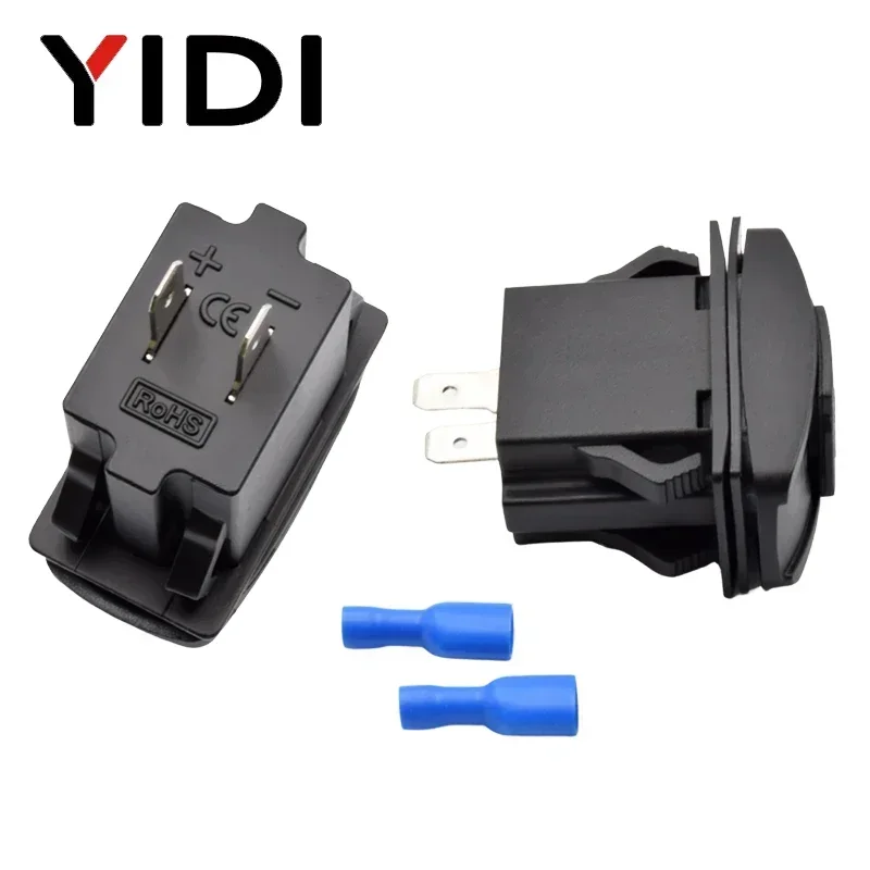 미니 듀얼 USB 포트 자동차 고속 전원 충전기 소켓 3.1A 직사각형 방수 방진 어댑터 12V 24V 모바일 아이폰 아이패드용
