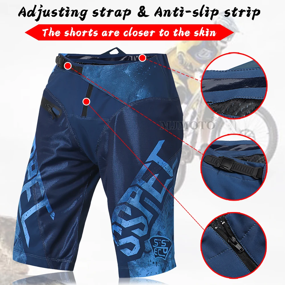 Motocross Downhill Shorts Off-road ATV DH MX BMX MTB Mountain Bike Racing Shorts Cycling Motorbike Pantalones Moto motorcycle shorts