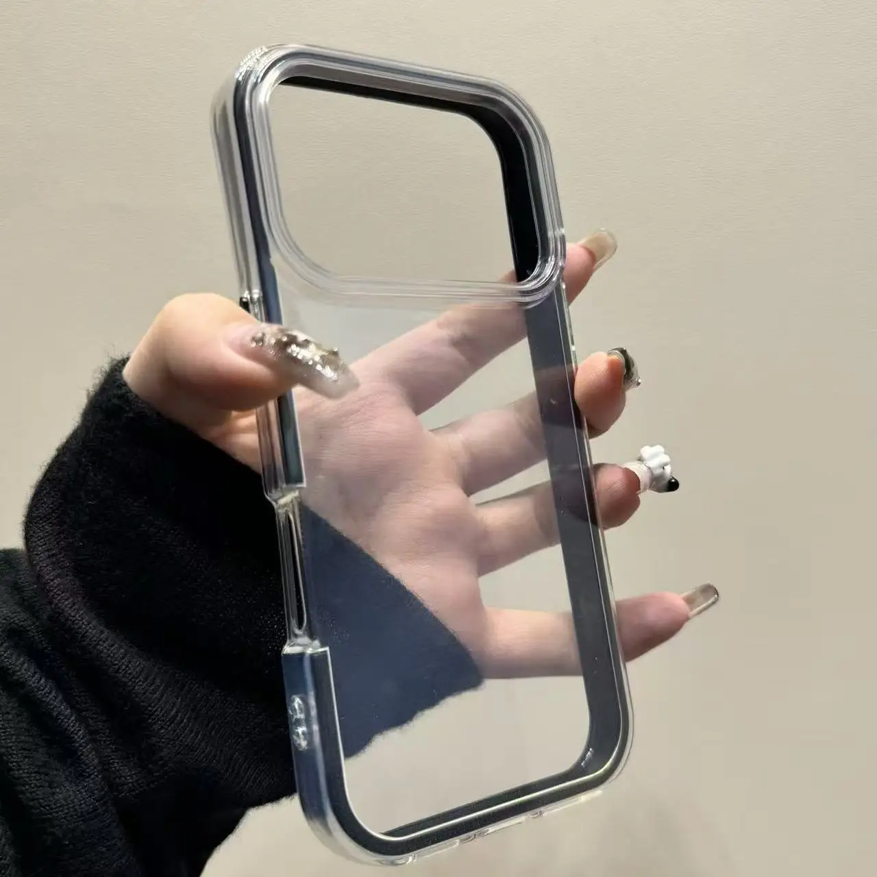 Transparent 2-in-1 Soft TPU Skin-feel Protective Case with Stunning Design