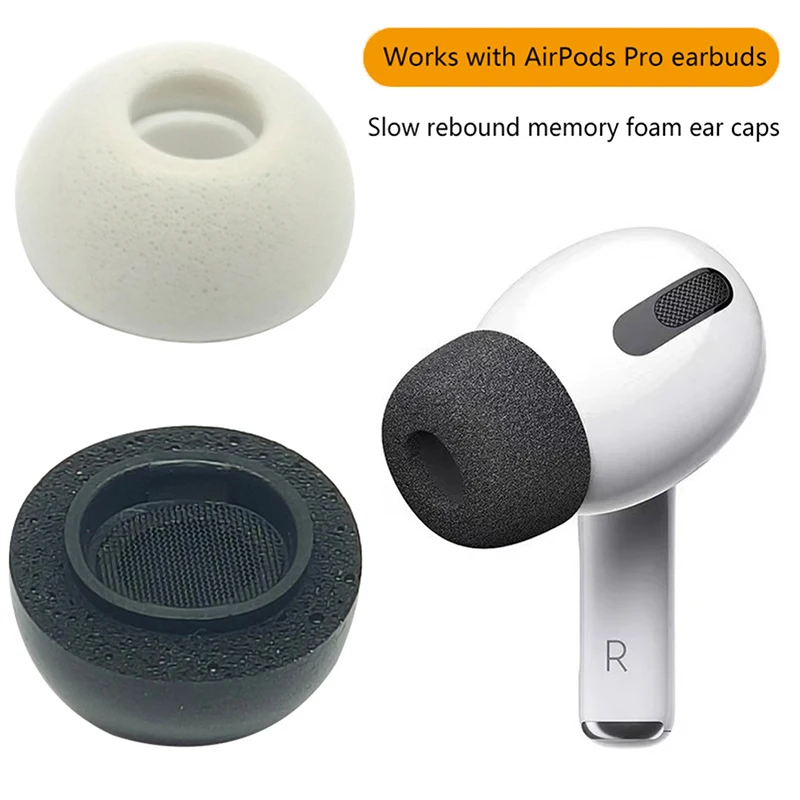 

1Pair Foam Eartips Ear buds Replacement Anti-Slip Eartips Memory Foam Ear Tips For Apple Airpods Pro