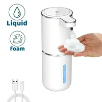 Automatic Liquid/Foma Soap Dispenser, Touchless Electric Dispenser, USB Rechargeable with Infrared Sensor for Bathroom,Kitchen 1