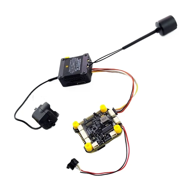 Câble ruban 6P pour DJI O3 Air Unit de 10 cm, posé à plat sur fond blanc, prêt pour connexion directe au contrôleur de vol.