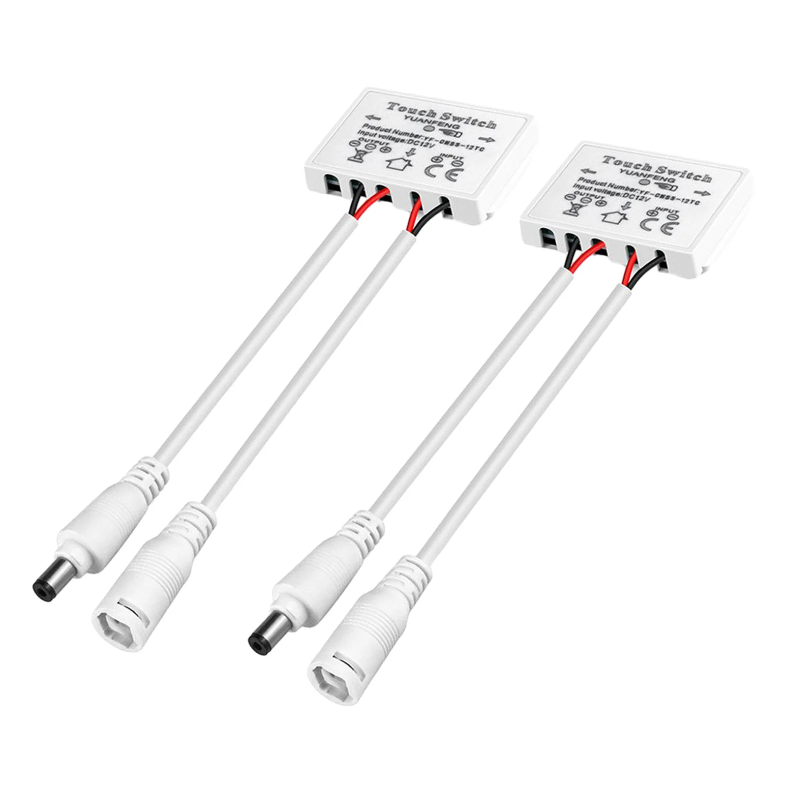 

Dimmer Switch for Mirror Light 2PCS Touch Sensor Switch 12V 5A Easy Installation on Bathroom Mirror Cabinet Mirror