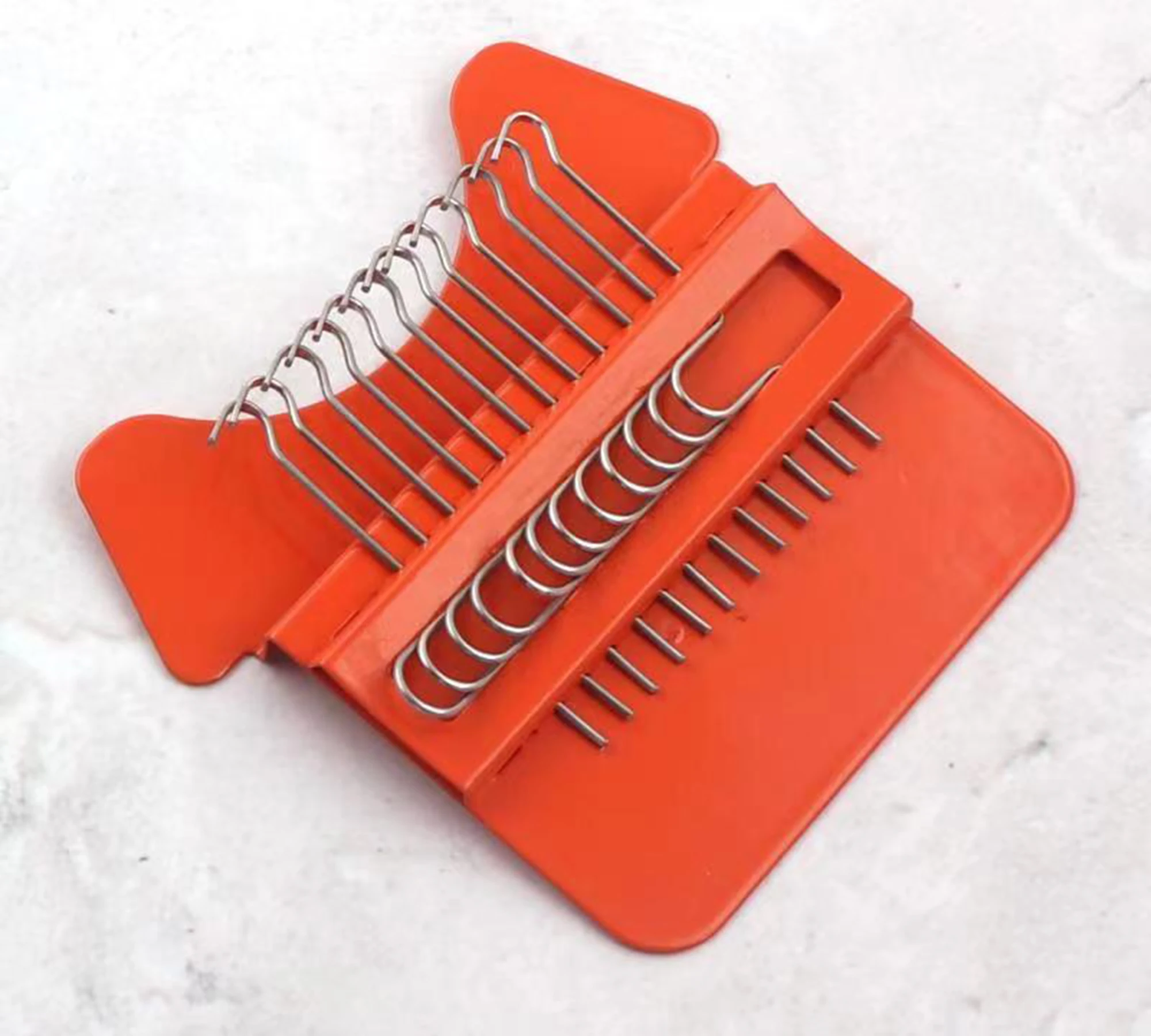 Portable Mini DIY Hand Knitting Wooden Board Type Mending 12 Hooks Loom Tool Clothes Jeans Weaving Machine Stitching Tools